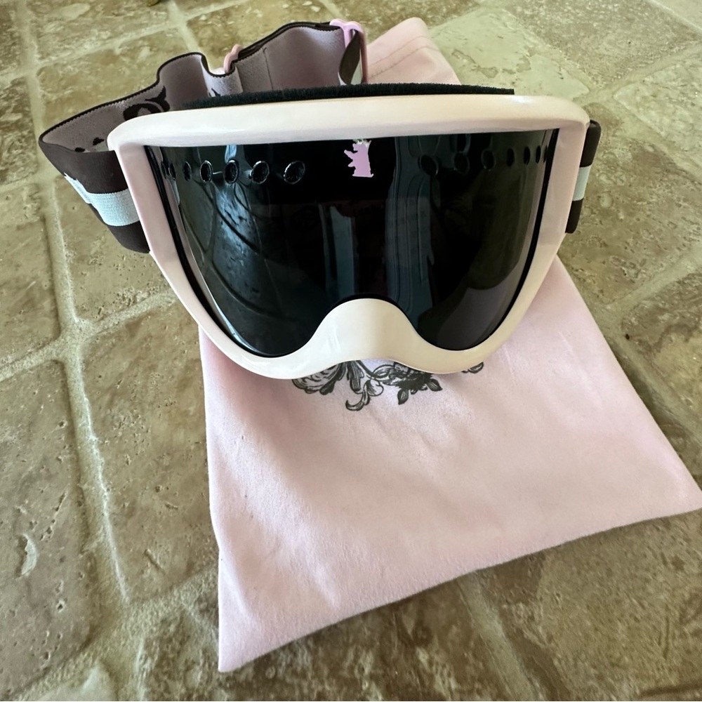 Vintage juicy couture snow bunny logo ski goggles